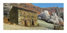 Cumbria greeting card - Langdale Frost - blank for your own message