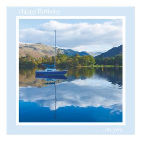 Birthday Card - Peace and Tranquility - message inside reads: best wishes on your birthday